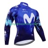 Maillot mangas largas Movistar 2024